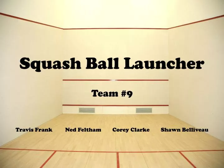 squash ball launcher