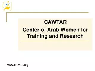 CAWTAR Center of Arab Women for Training and Research