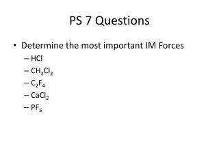 ps 7 questions