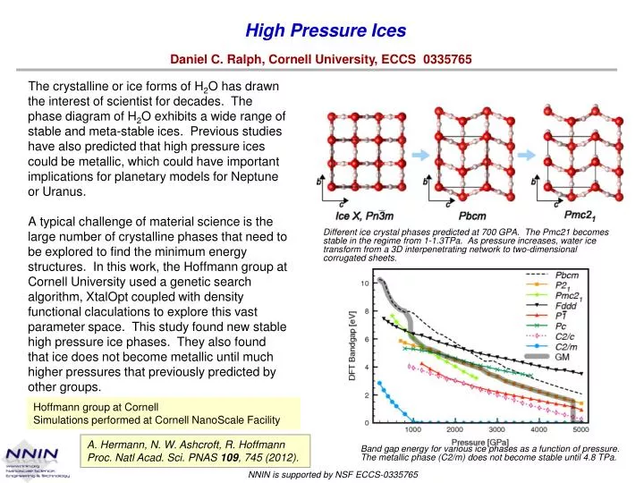 high pressure ices