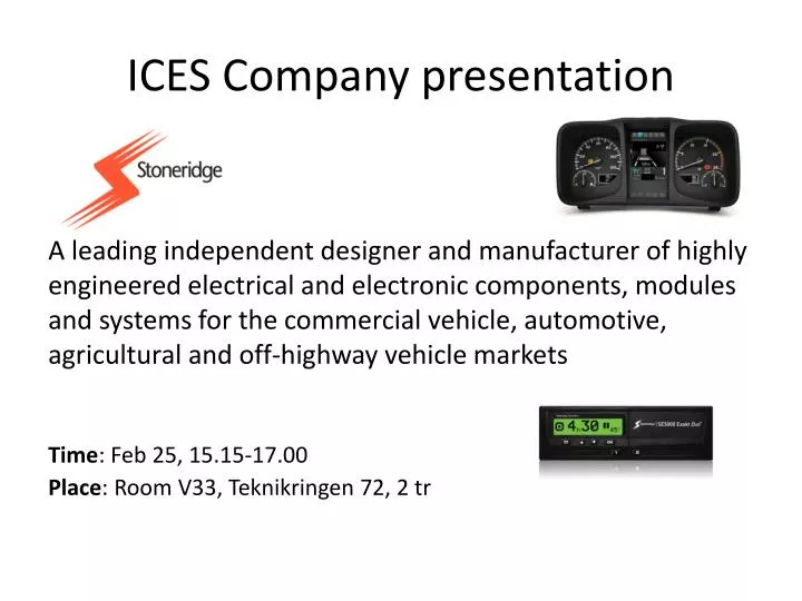 ices company presentation