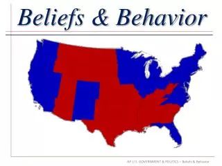 Beliefs &amp; Behavior