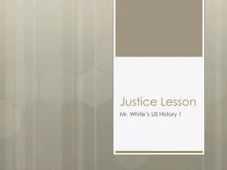 Justice Lesson