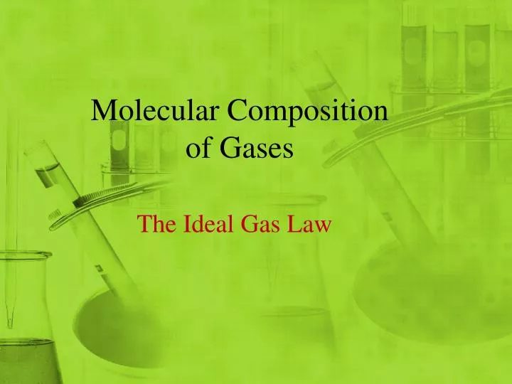 molecular composition of gases