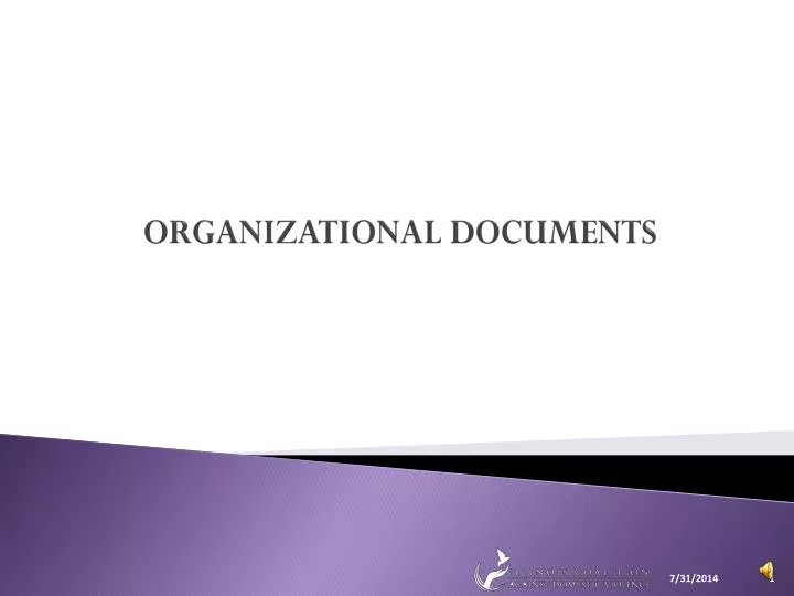 organizational documents
