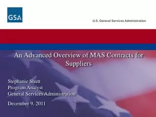 An Advanced Overview of MAS Contracts for Suppliers