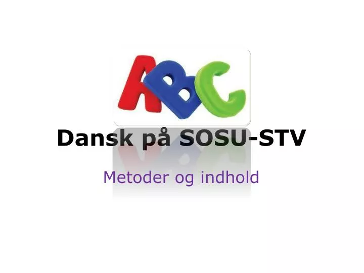 dansk p sosu stv