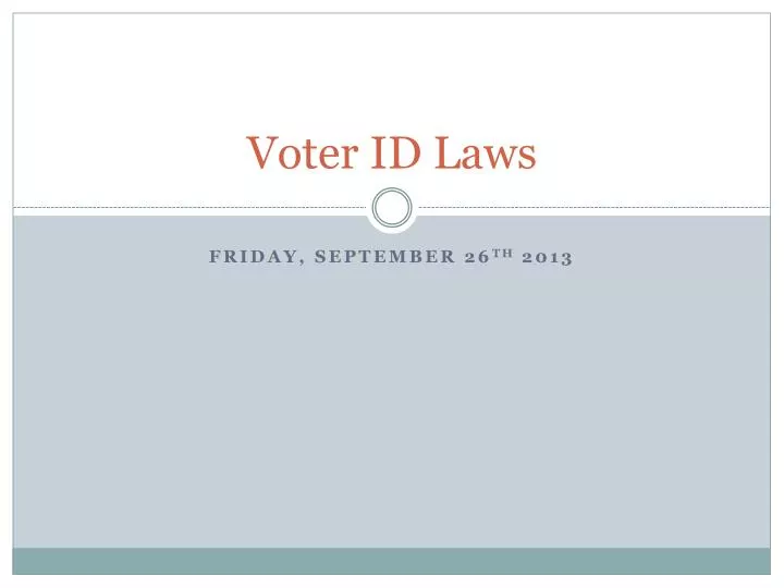 voter id laws