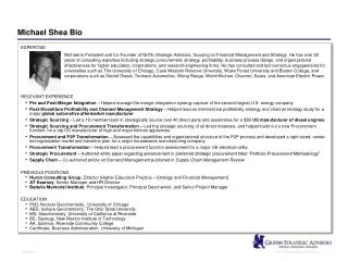 michael shea bio