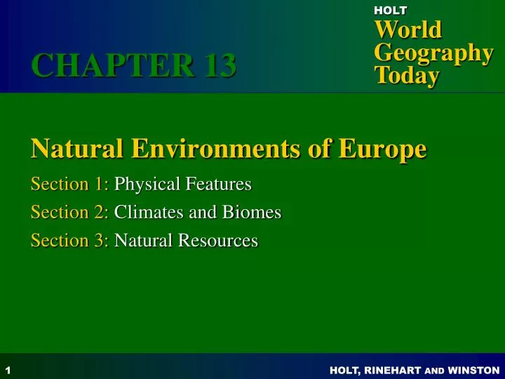 natural environments of europe