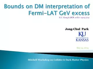 Bounds on DM interpretation of Fermi-LAT GeV excess