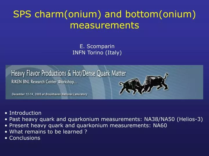 sps charm onium and bottom onium measurements