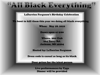 LaDarrius Ferguson’s Birthday Celebration