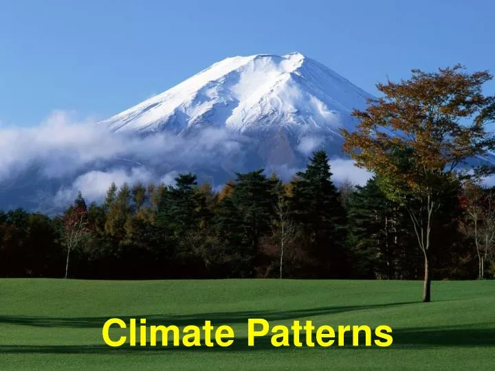 climate patterns