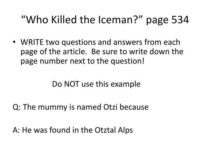 who killed the iceman page 534