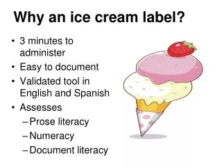 Why an ice cream label?