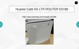 Unlocked Huawei E5186 Wireless Router