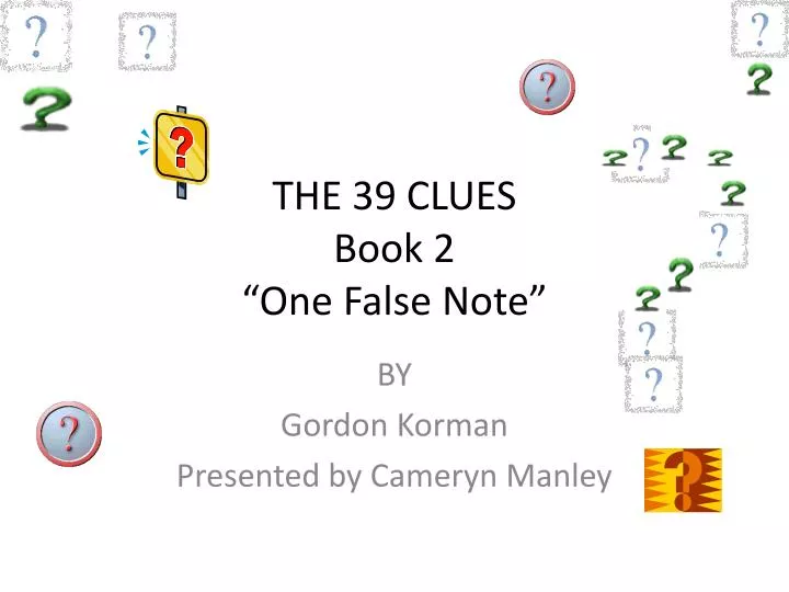the 39 clues book 2 one false note