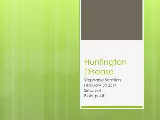 Huntington Disease