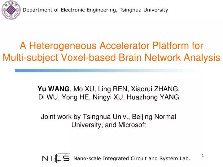 a heterogeneous accelerator platform for multi subject voxel based brain network analysis