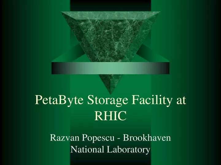 petabyte storage facility at rhic