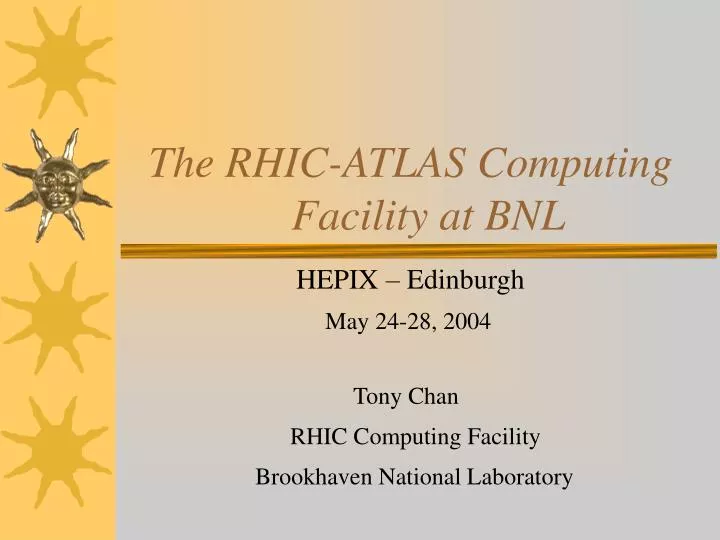 the rhic atlas computing facility at bnl