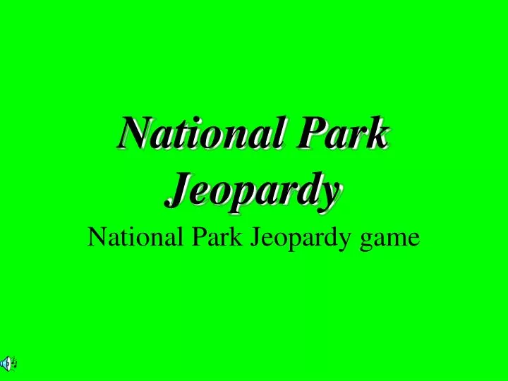 national park jeopardy