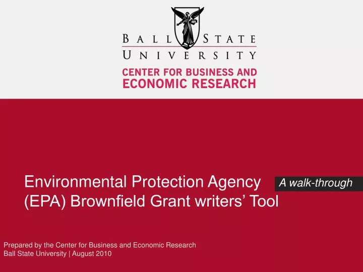 environmental protection agency epa brownfield grant writers tool