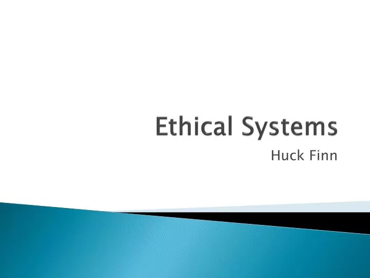 ethical systems