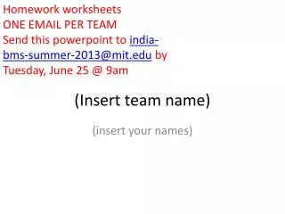 insert team name