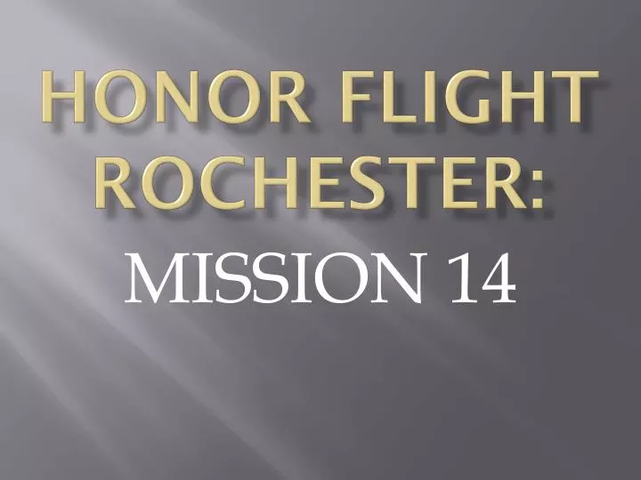 honor flight rochester