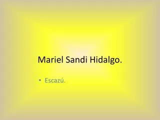 mariel sandi hidalgo