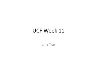 UCF Week 11