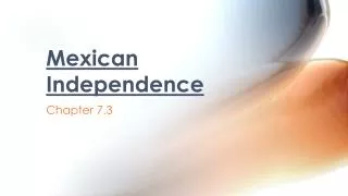 mexican independence