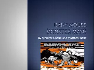 Baby mouse monster mash
