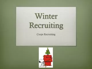 Winter Recruiting