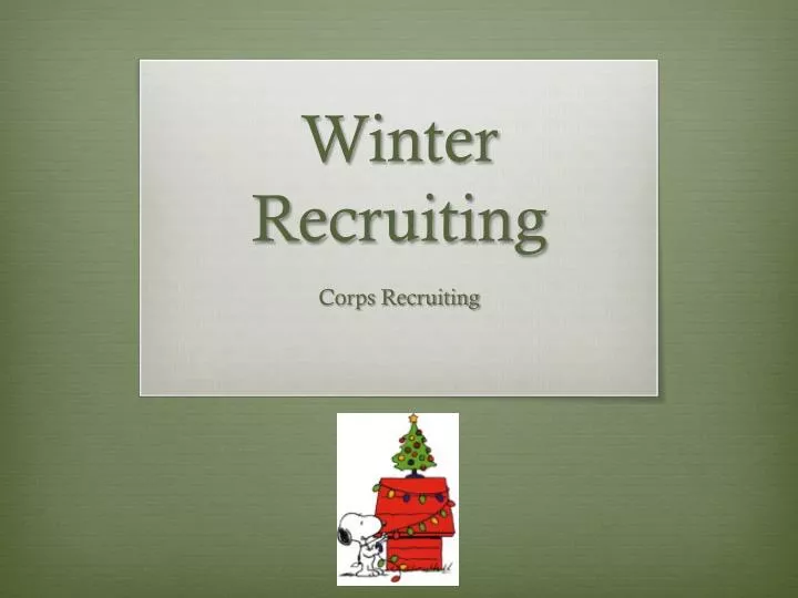 winter recruiting