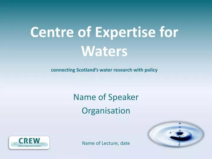 name of speaker organisation