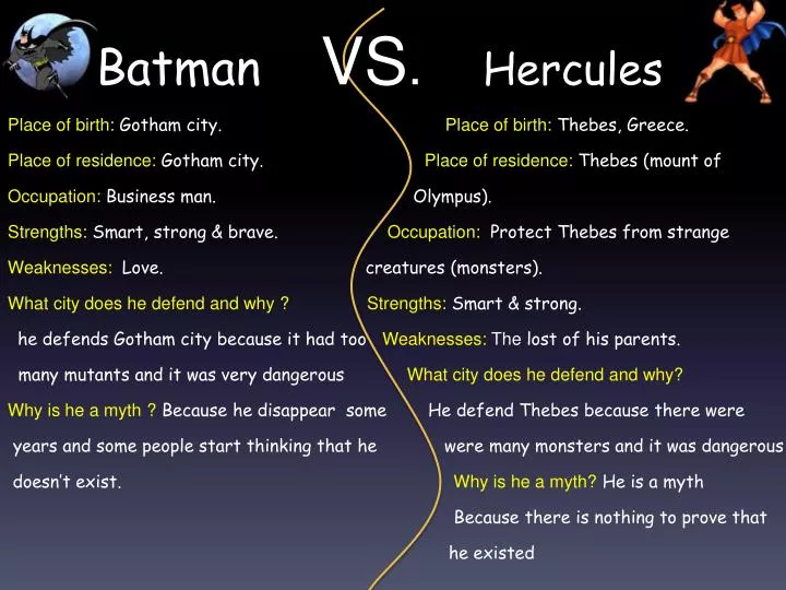 batman vs hercules