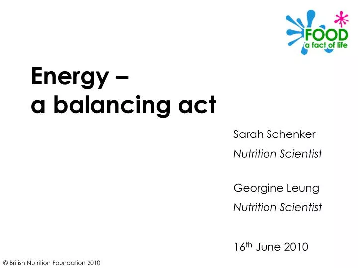 energy a balancing act