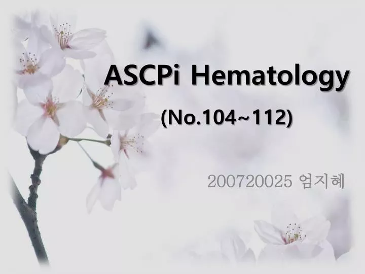 ascpi hematology no 104 112