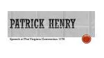 Patrick Henry - slide 1