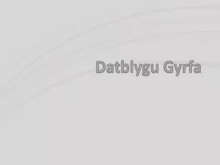 datblygu gyrfa
