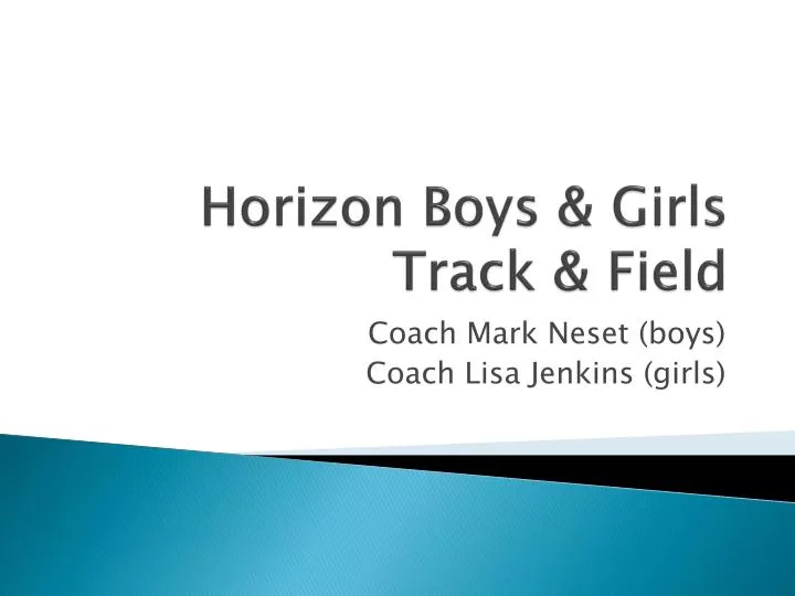 horizon boys girls track field
