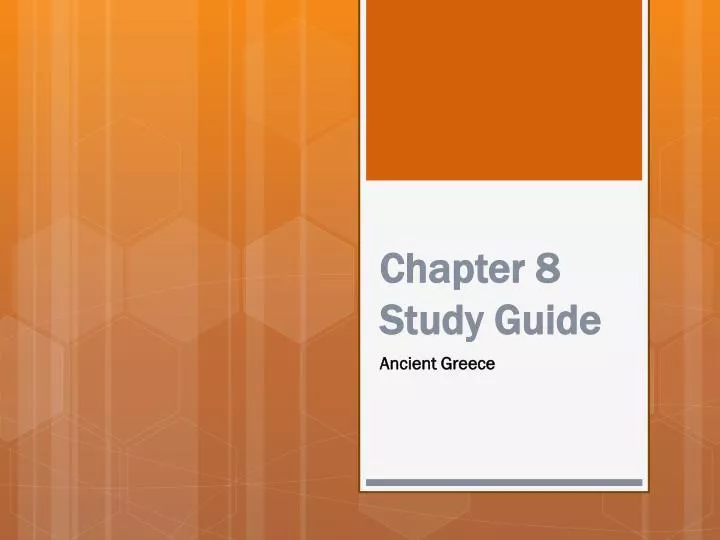 chapter 8 study guide