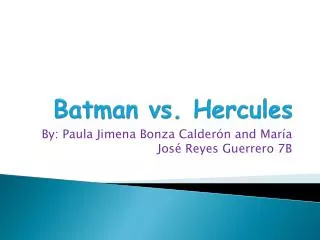 Batman vs. Hercules