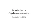 Introduction to Psychopharmacology - slide 1