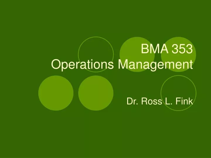 bma 353 operations management