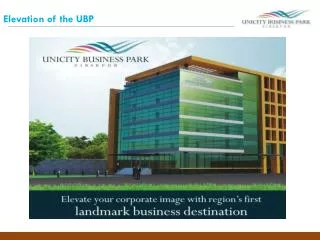 Elevation of the UBP