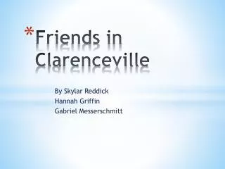 Friends in Clarenceville